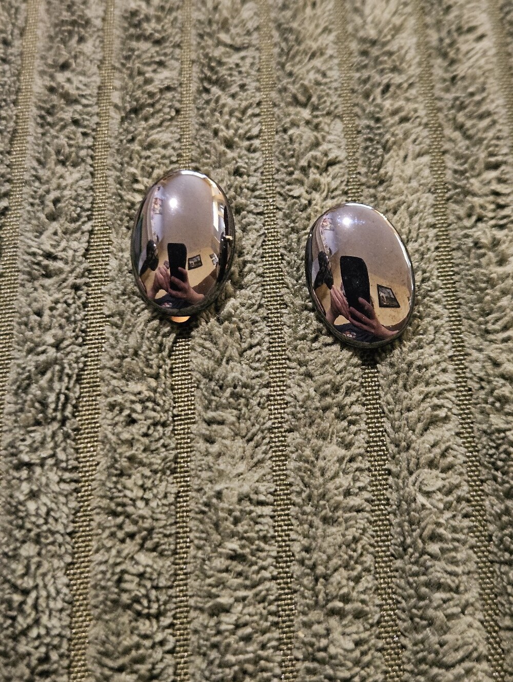 Vinatge Oval Clip-On Earrings - Women Accessories